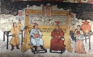 Юань улсын язгууртны булшнаас олдсон өвөрмөц содон ханын зураг